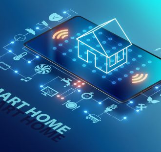 Smart home concept - 3d rendering